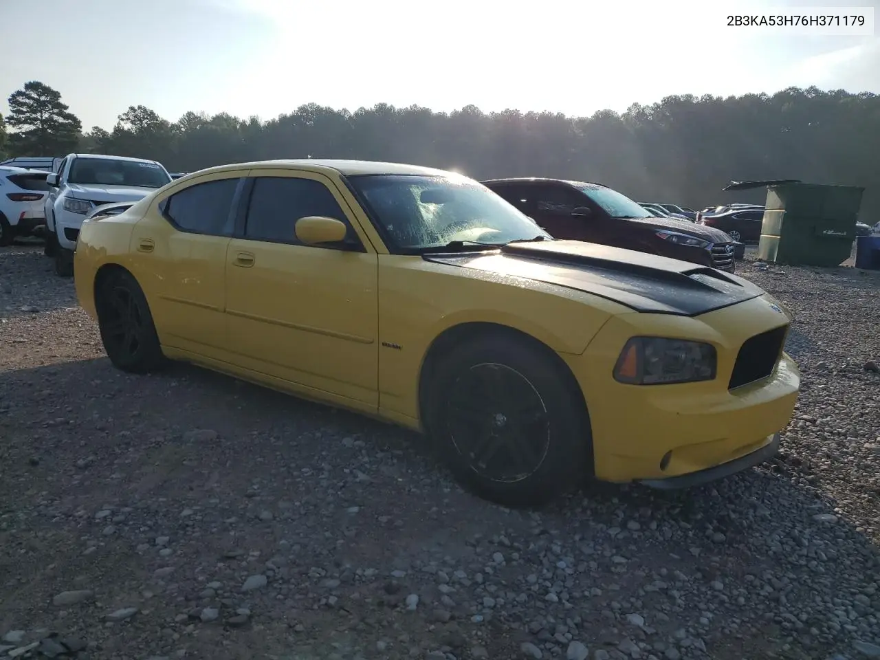 2006 Dodge Charger R/T VIN: 2B3KA53H76H371179 Lot: 61568025