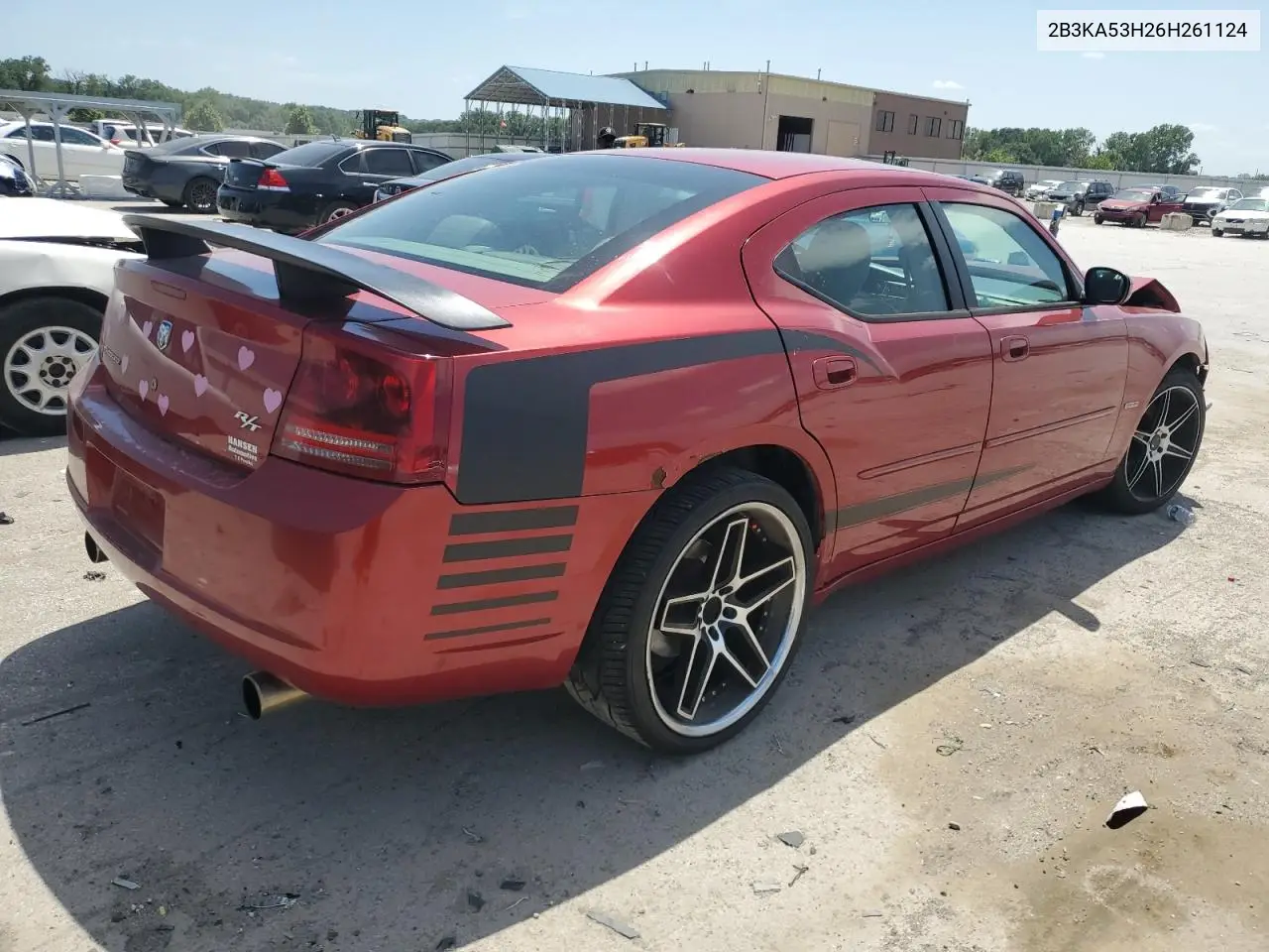 2006 Dodge Charger R/T VIN: 2B3KA53H26H261124 Lot: 62291495