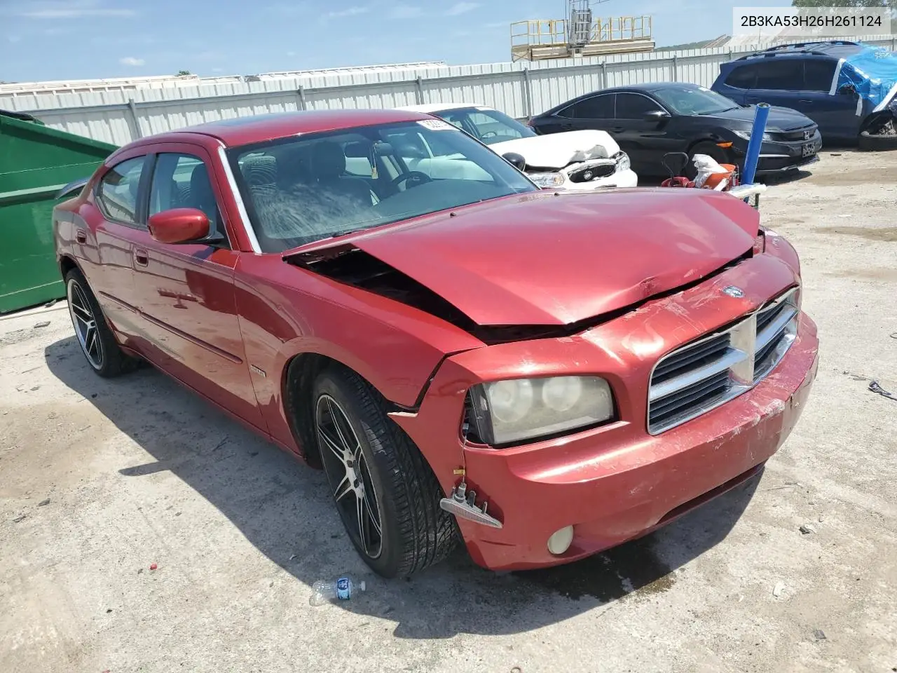 2006 Dodge Charger R/T VIN: 2B3KA53H26H261124 Lot: 62291495