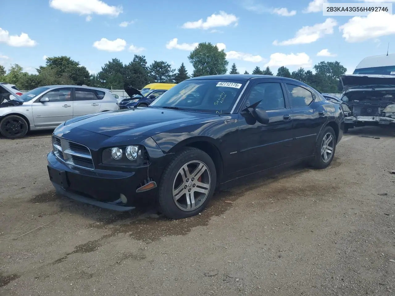 2006 Dodge Charger Se VIN: 2B3KA43G56H492746 Lot: 62712175