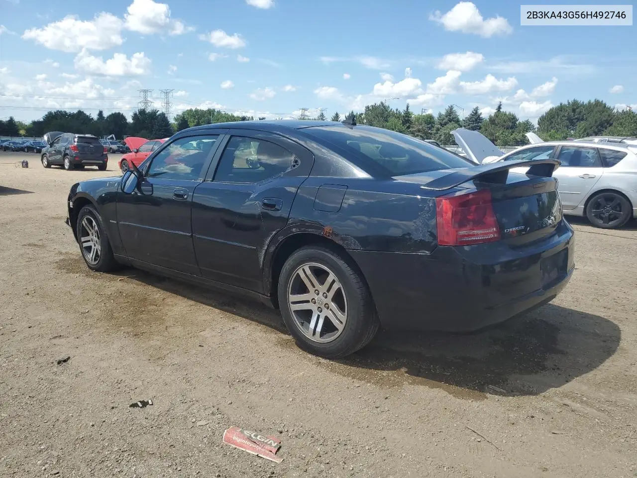 2006 Dodge Charger Se VIN: 2B3KA43G56H492746 Lot: 62712175