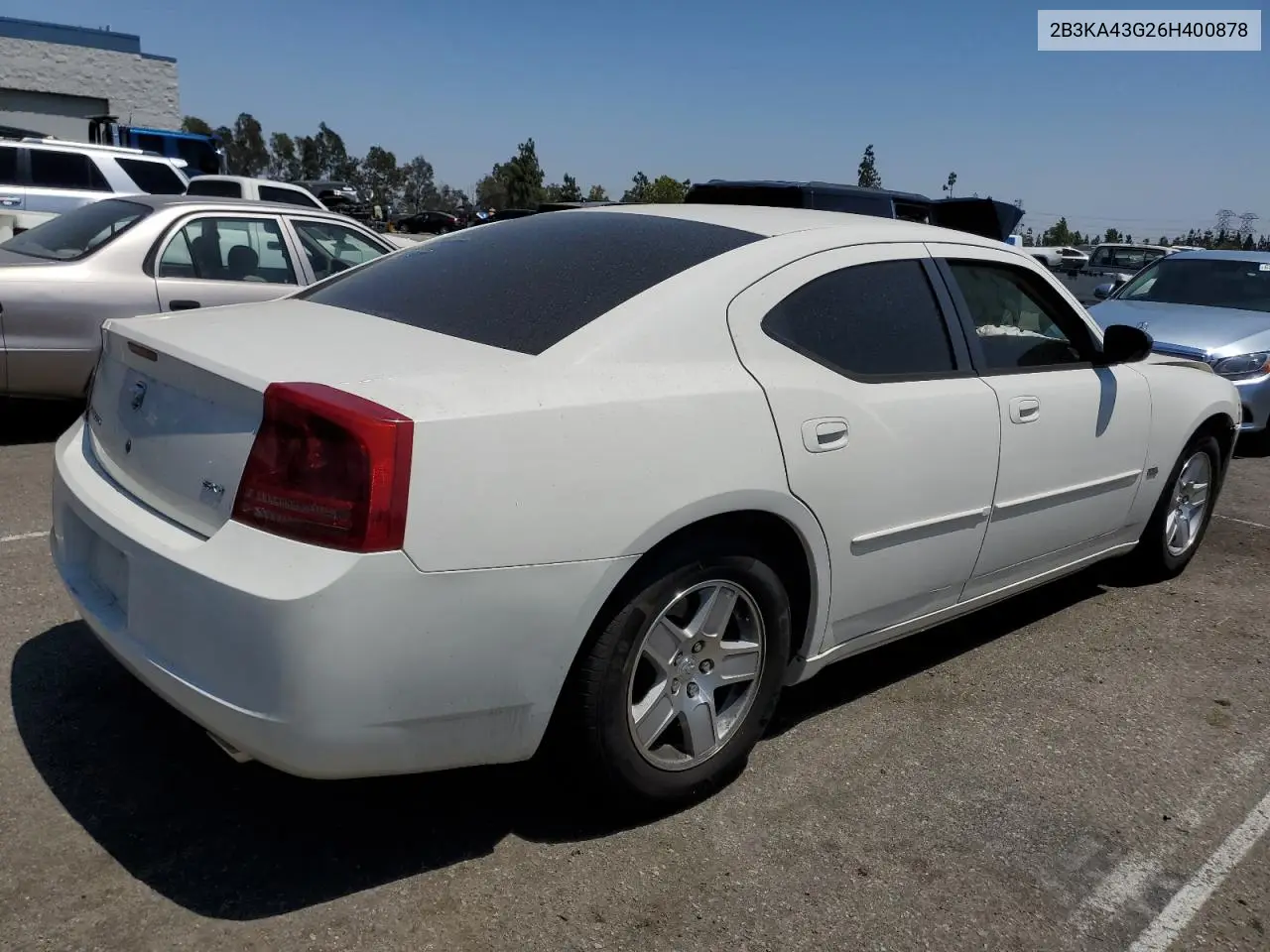 2006 Dodge Charger Se VIN: 2B3KA43G26H400878 Lot: 62754785