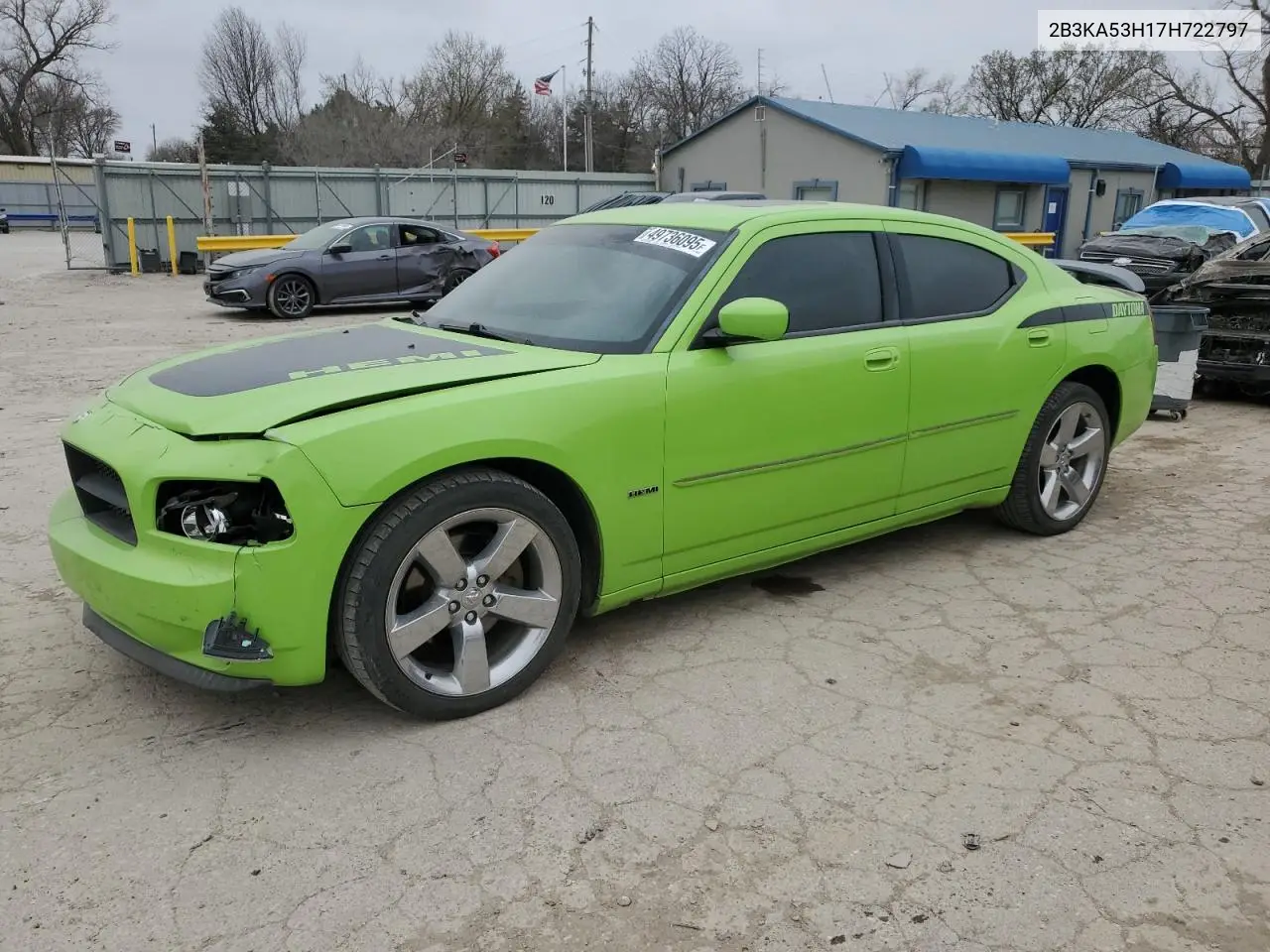 2007 Dodge Charger R/T VIN: 2B3KA53H17H722797 Lot: 49736095
