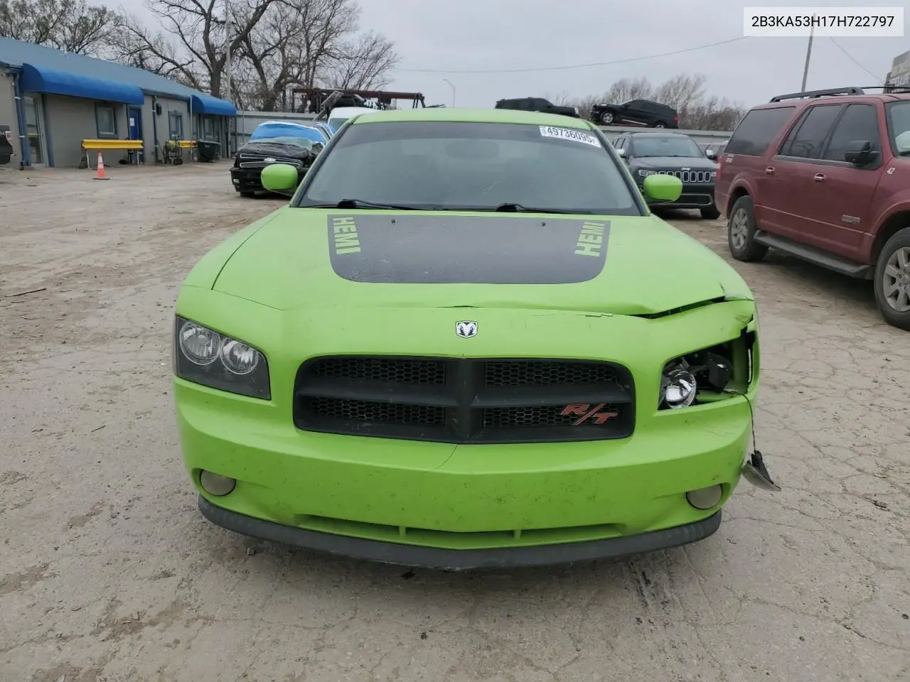 2007 Dodge Charger R/T VIN: 2B3KA53H17H722797 Lot: 49736095