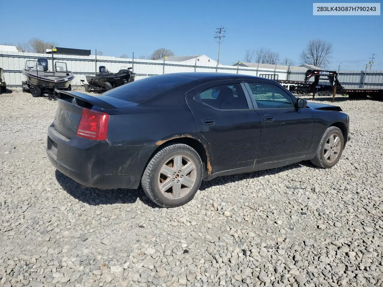 2007 Dodge Charger Se VIN: 2B3LK43G87H790243 Lot: 55153425