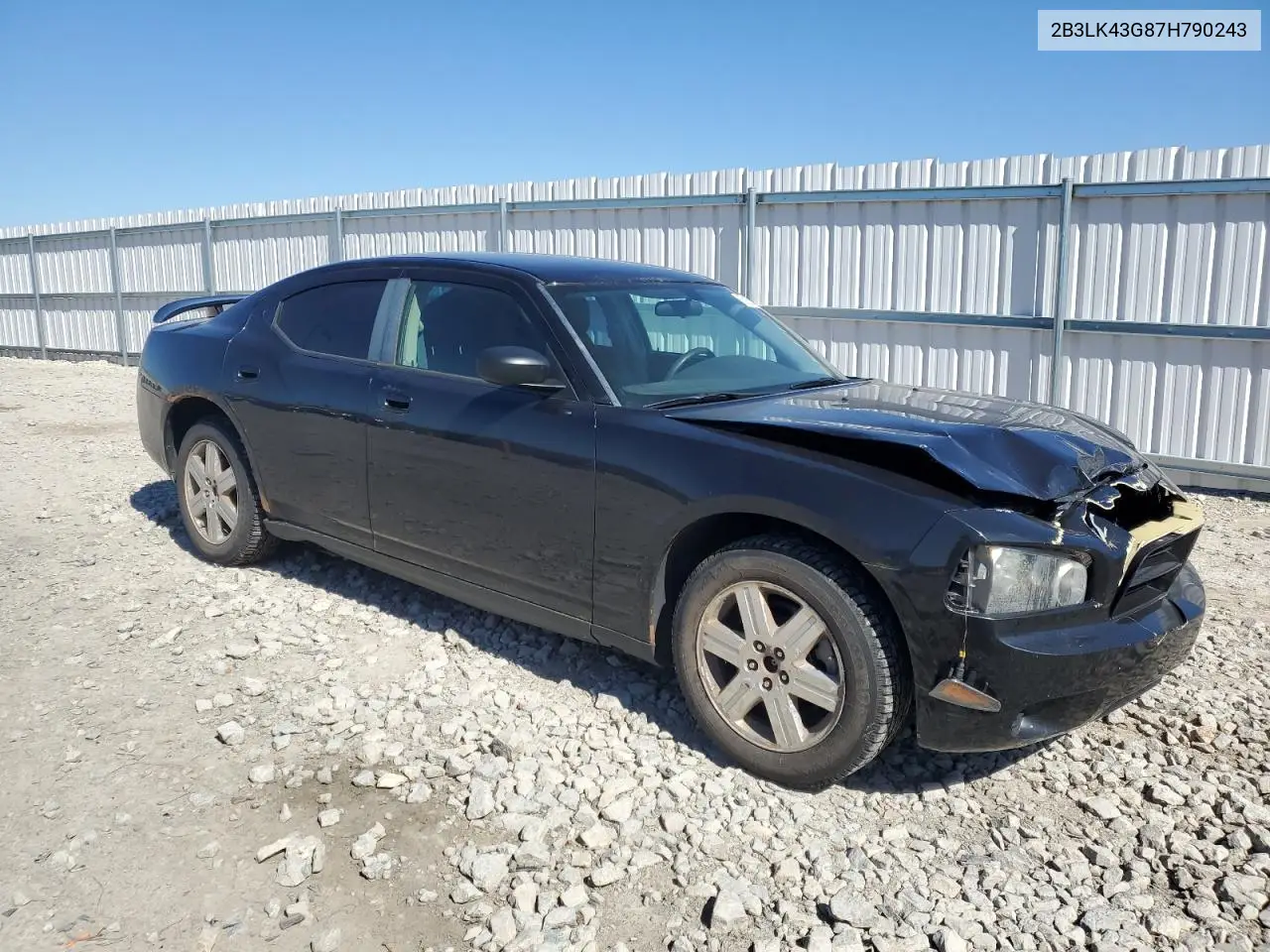 2007 Dodge Charger Se VIN: 2B3LK43G87H790243 Lot: 55153425