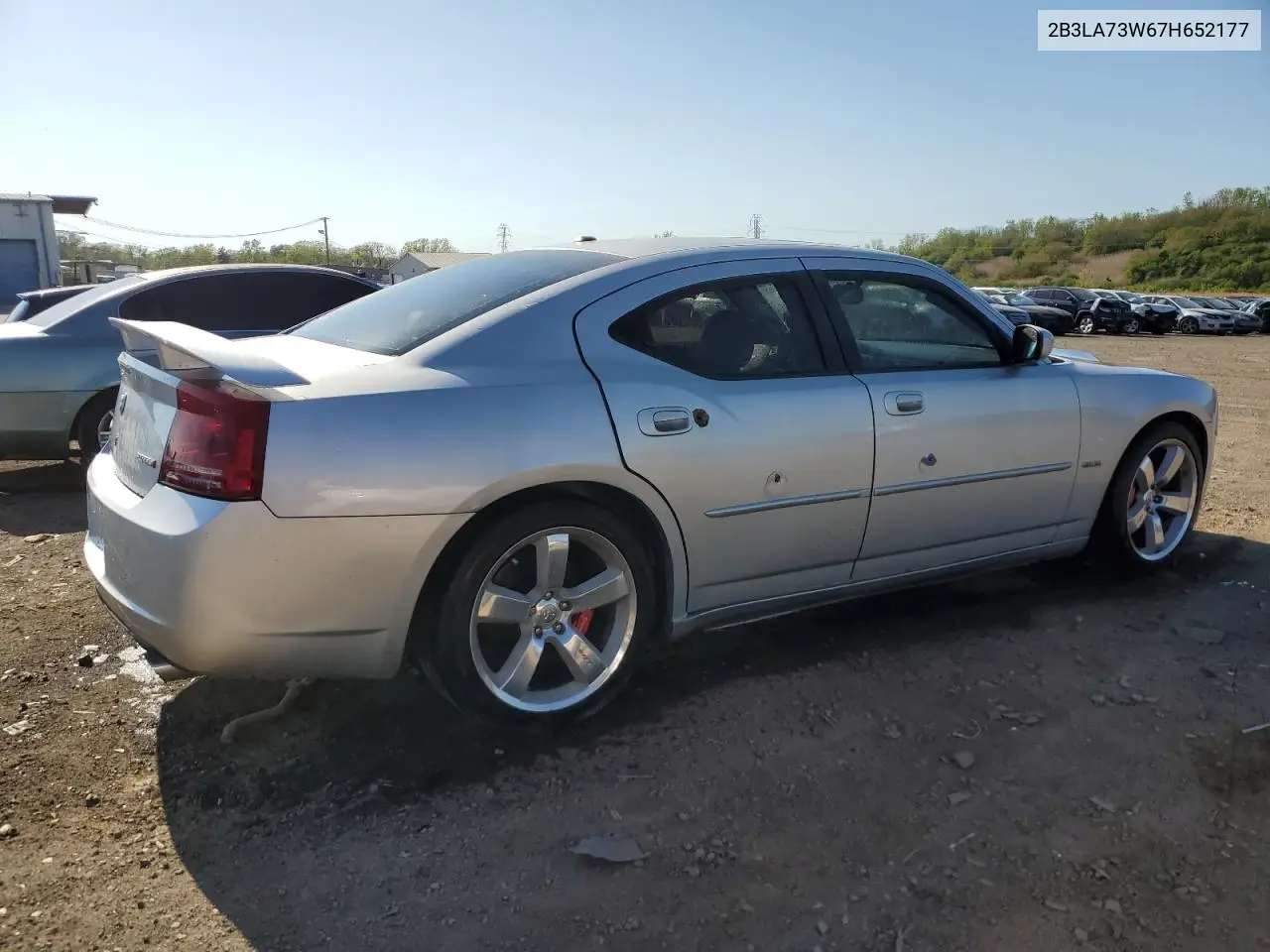 2007 Dodge Charger Srt-8 VIN: 2B3LA73W67H652177 Lot: 55176925