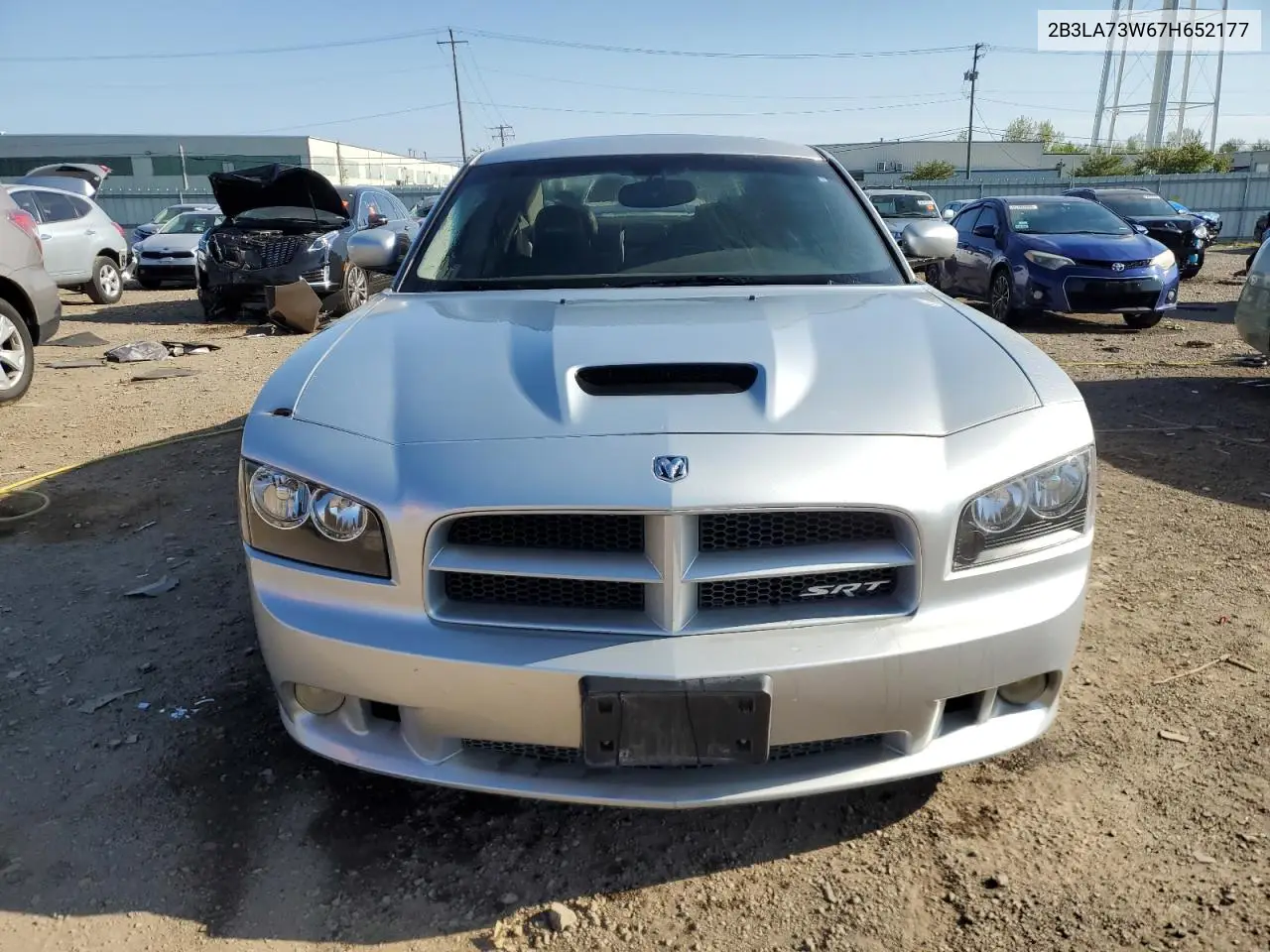 2007 Dodge Charger Srt-8 VIN: 2B3LA73W67H652177 Lot: 55176925