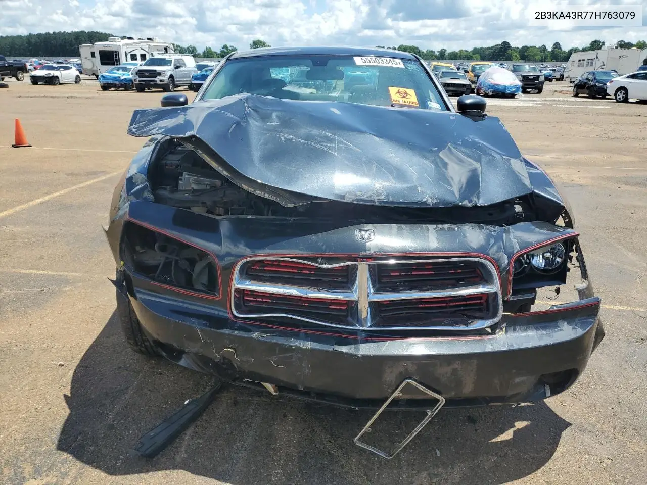 2007 Dodge Charger Se VIN: 2B3KA43R77H763079 Lot: 55503345