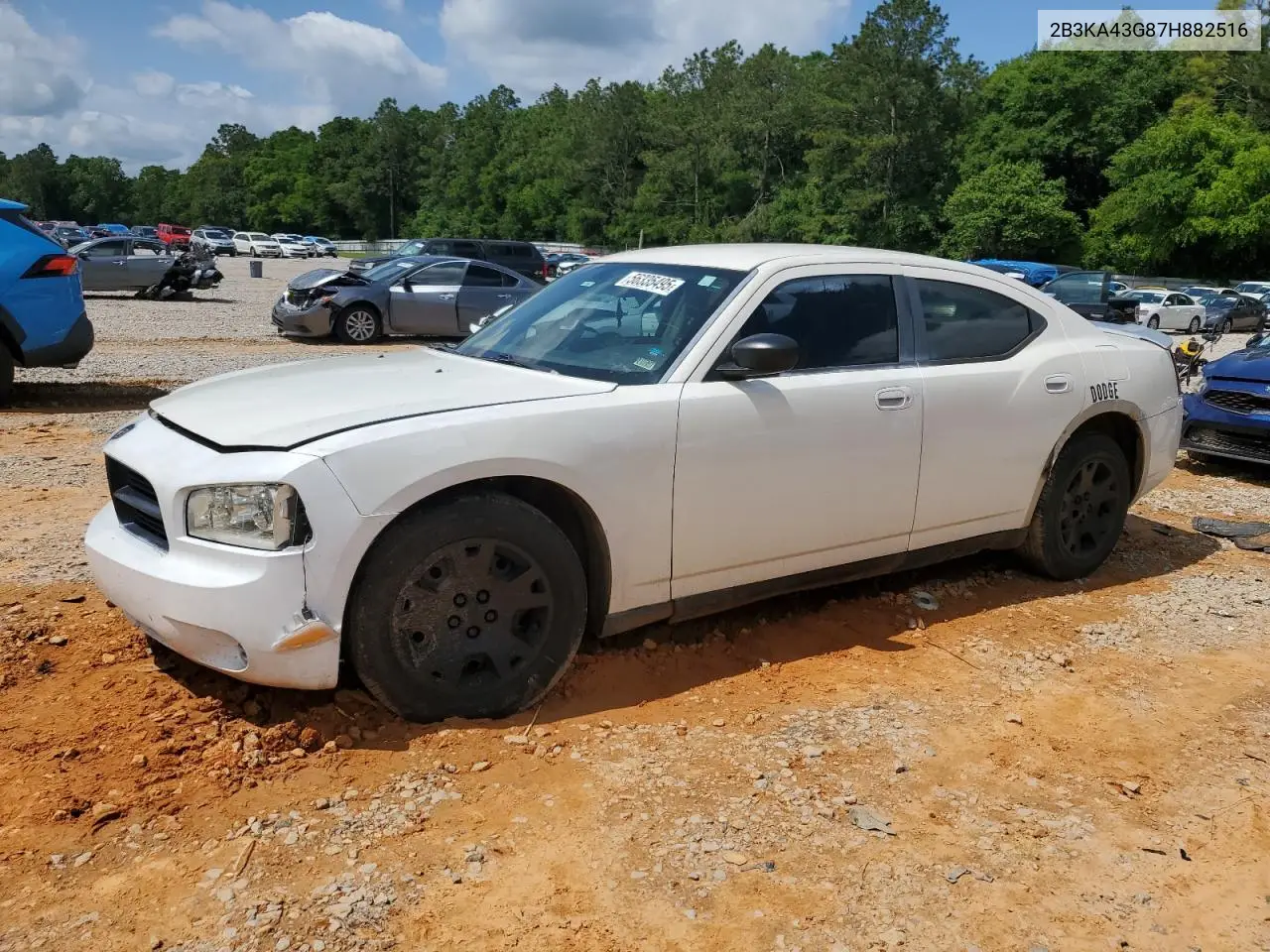 2007 Dodge Charger Se VIN: 2B3KA43G87H882516 Lot: 56335495