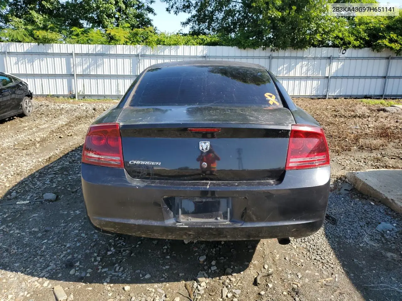 2007 Dodge Charger Se VIN: 2B3KA43G97H651141 Lot: 61526475