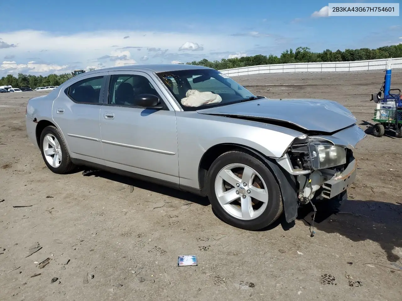 2007 Dodge Charger Se VIN: 2B3KA43G67H754601 Lot: 61531225