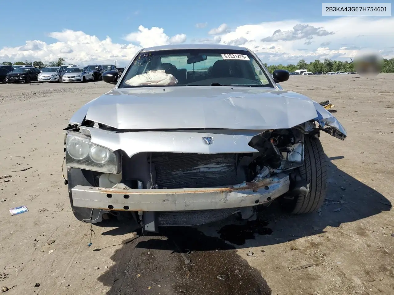 2007 Dodge Charger Se VIN: 2B3KA43G67H754601 Lot: 61531225