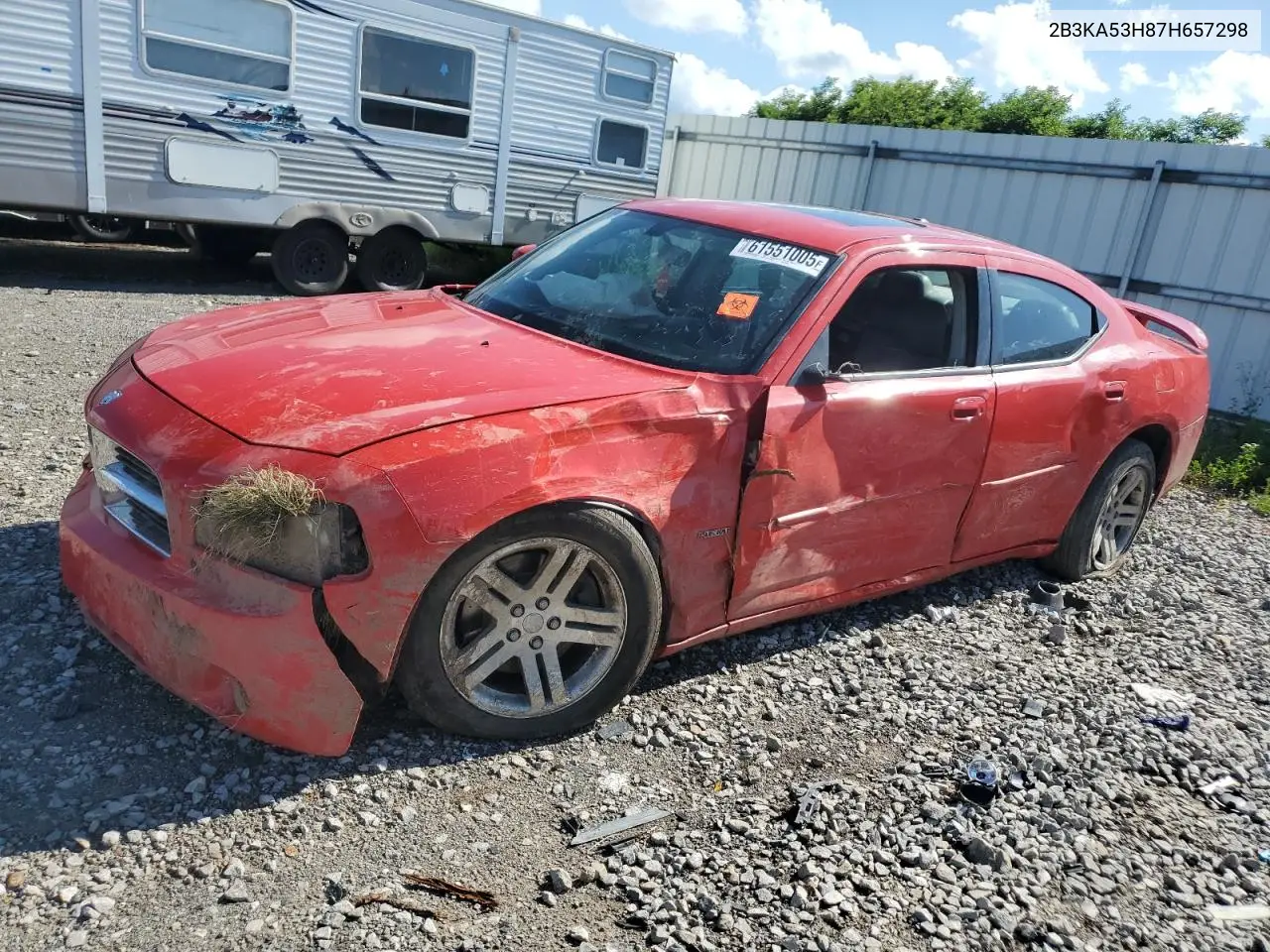 2007 Dodge Charger R/T VIN: 2B3KA53H87H657298 Lot: 61551005