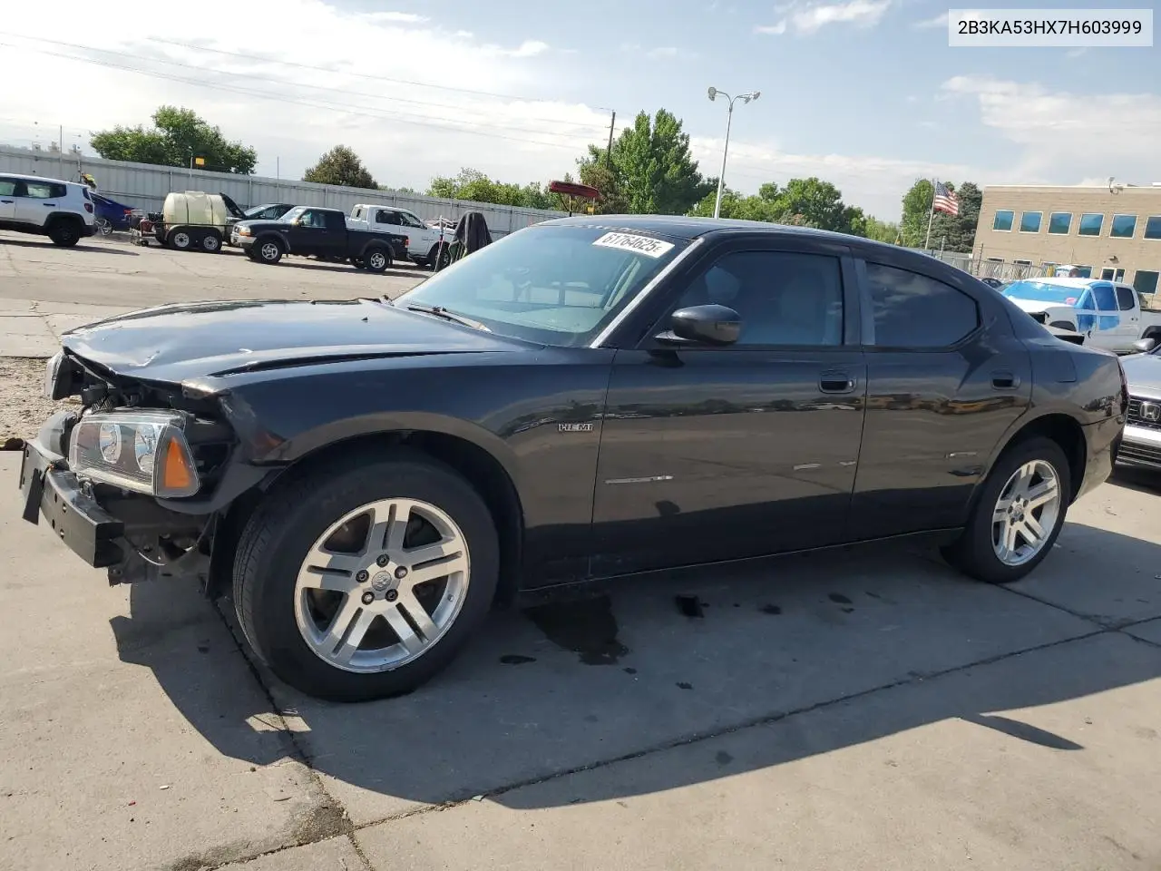 2007 Dodge Charger R/T VIN: 2B3KA53HX7H603999 Lot: 61764625