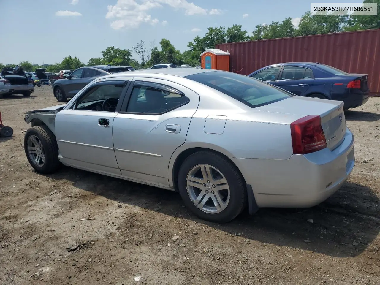 2007 Dodge Charger R/T VIN: 2B3KA53H77H686551 Lot: 61923465