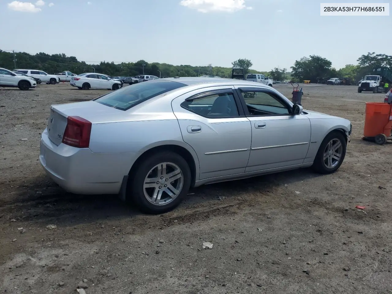 2007 Dodge Charger R/T VIN: 2B3KA53H77H686551 Lot: 61923465