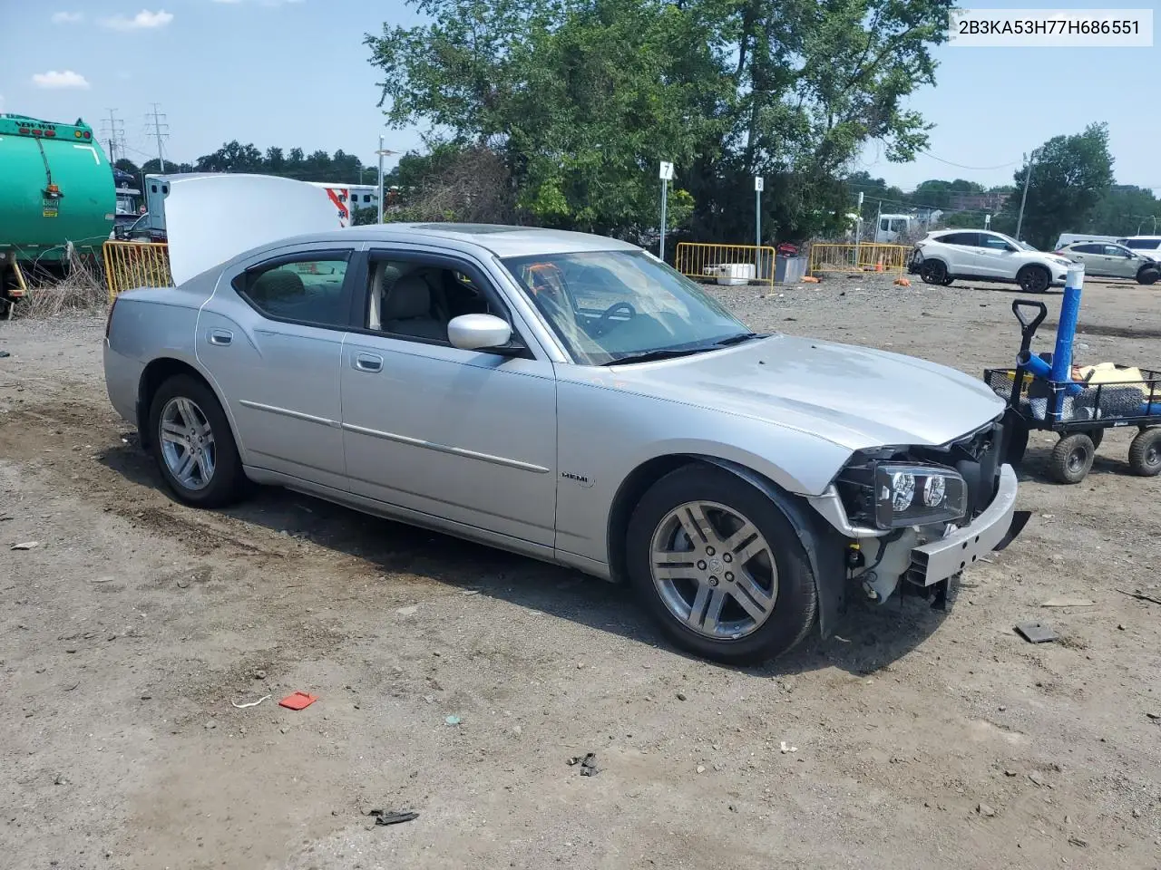 2007 Dodge Charger R/T VIN: 2B3KA53H77H686551 Lot: 61923465