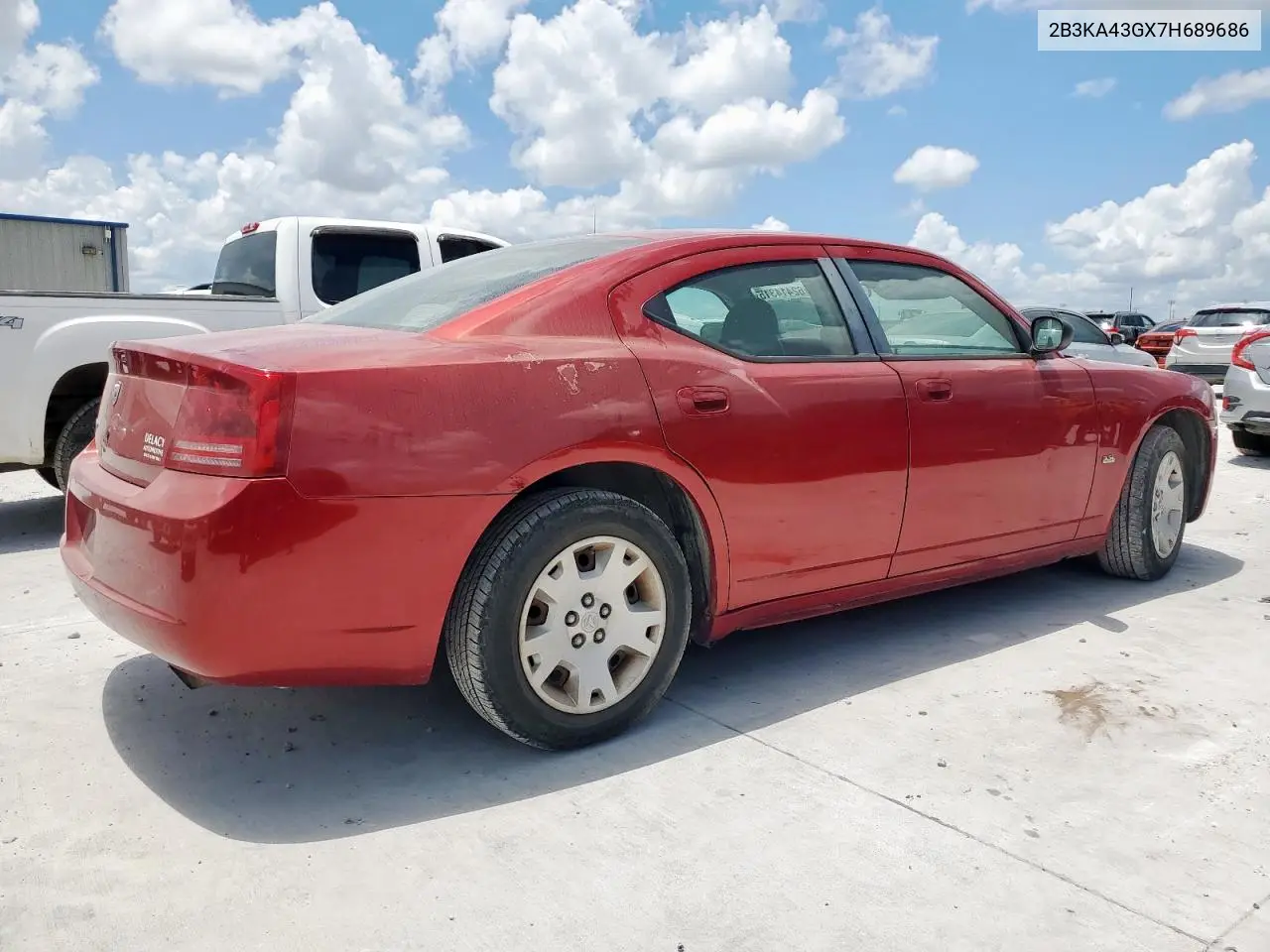 2007 Dodge Charger Se VIN: 2B3KA43GX7H689686 Lot: 62414315
