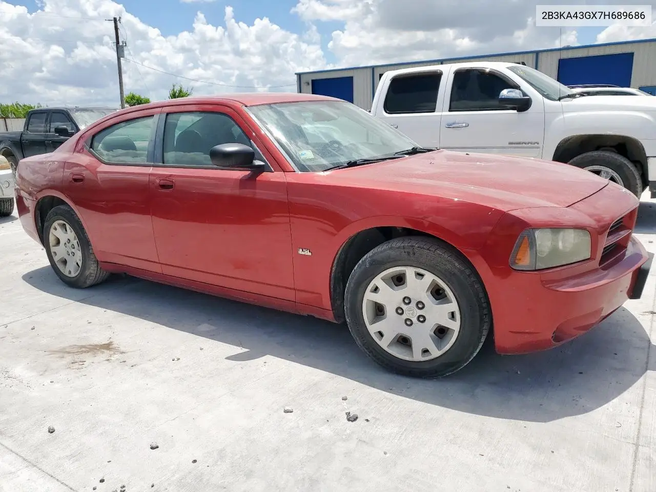 2007 Dodge Charger Se VIN: 2B3KA43GX7H689686 Lot: 62414315