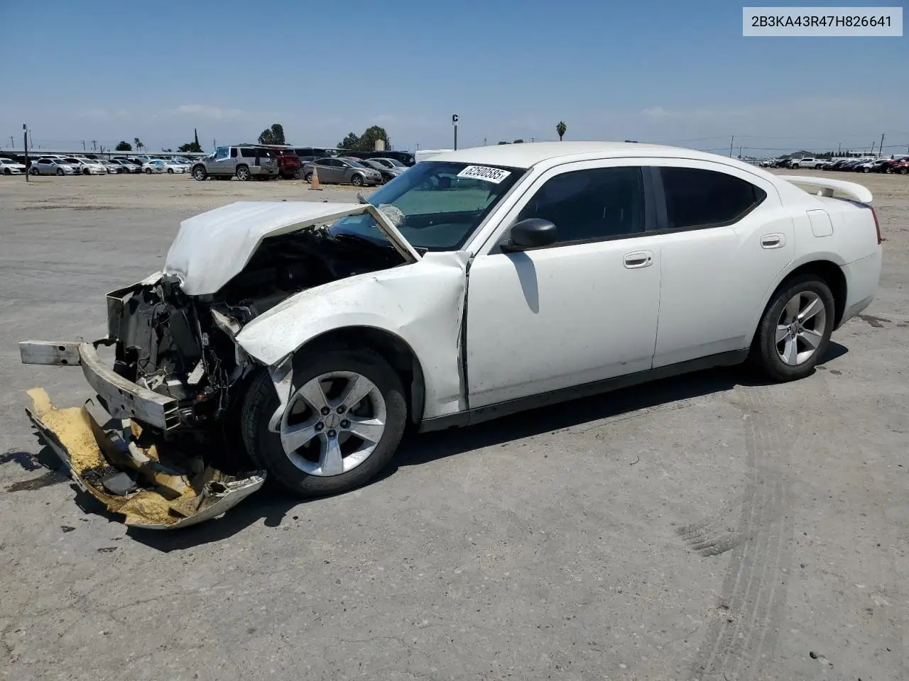 2007 Dodge Charger Se VIN: 2B3KA43R47H826641 Lot: 62500585