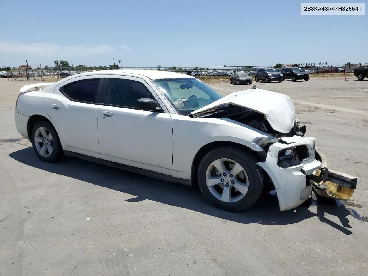 2007 Dodge Charger Se VIN: 2B3KA43R47H826641 Lot: 62500585
