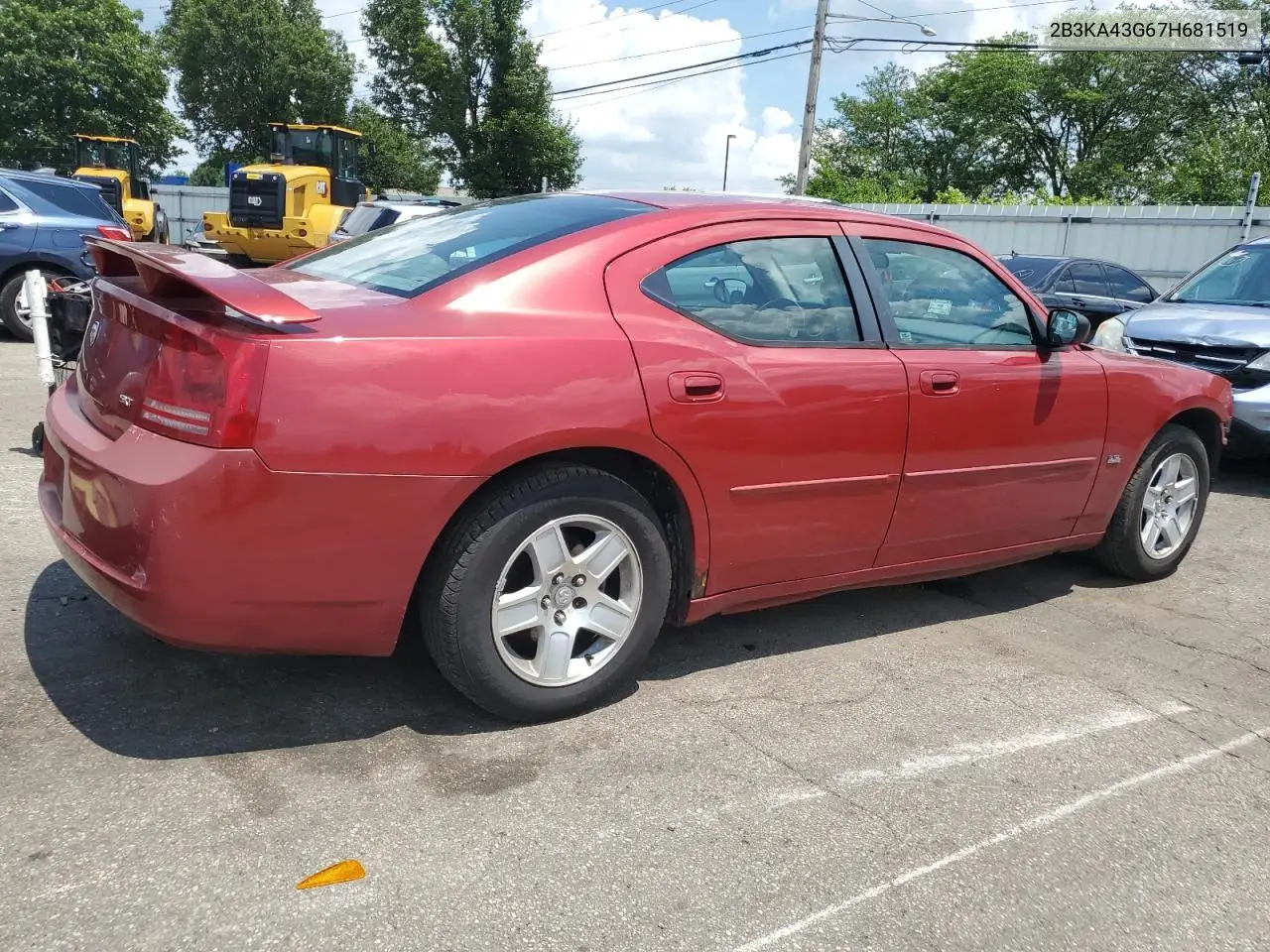 2007 Dodge Charger Se VIN: 2B3KA43G67H681519 Lot: 62501275