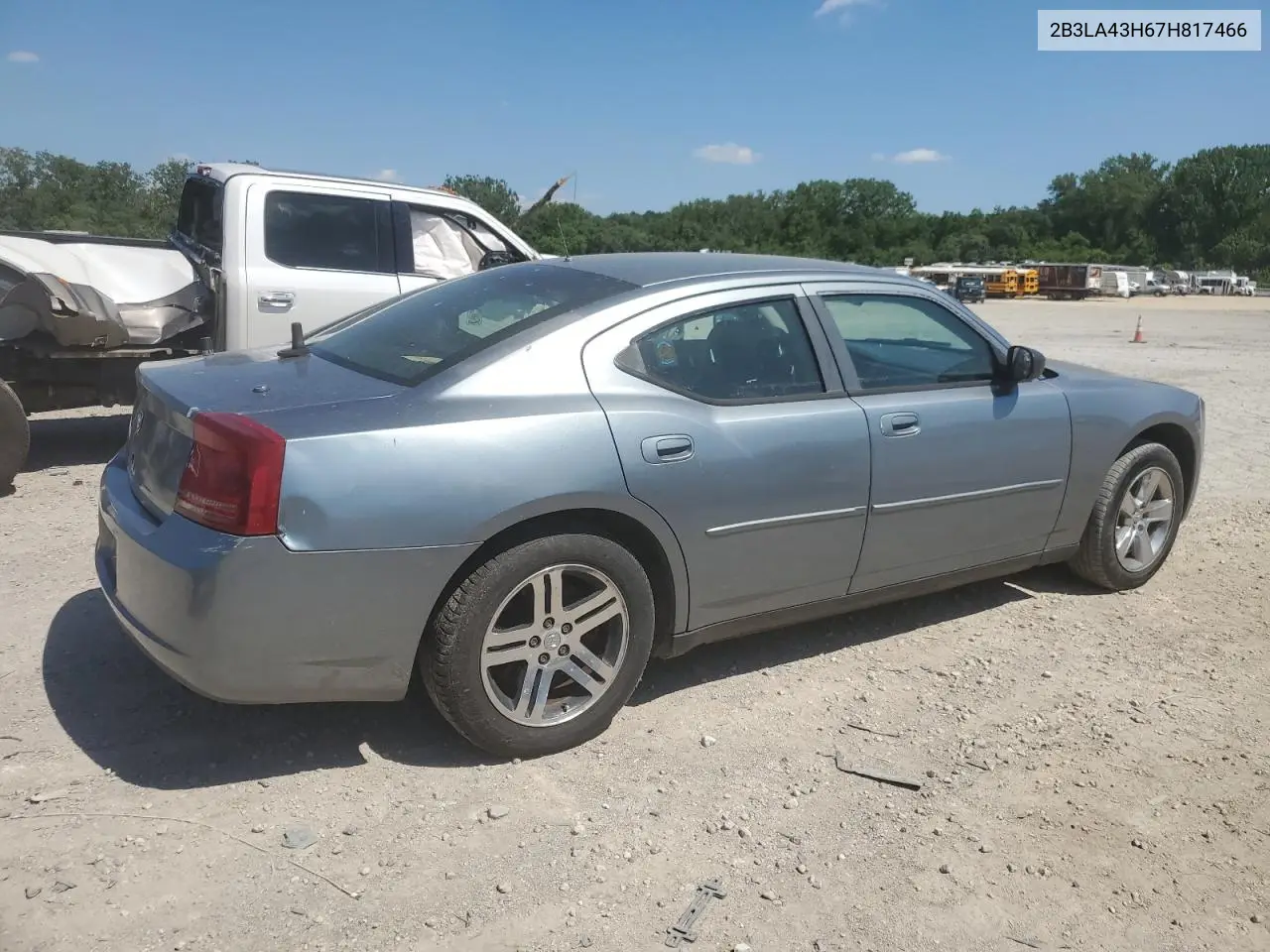 2007 Dodge Charger Se VIN: 2B3LA43H67H817466 Lot: 63225325