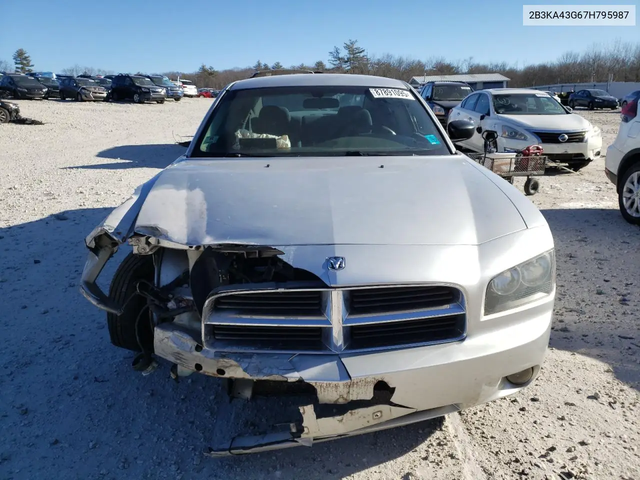 2007 Dodge Charger Se VIN: 2B3KA43G67H795987 Lot: 87891095