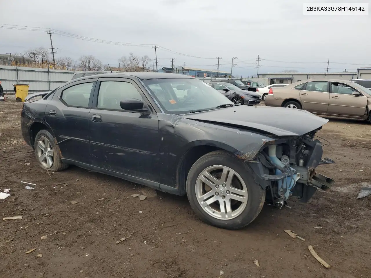 2008 Dodge Charger Sxt VIN: 2B3KA33G78H145142 Lot: 49928875