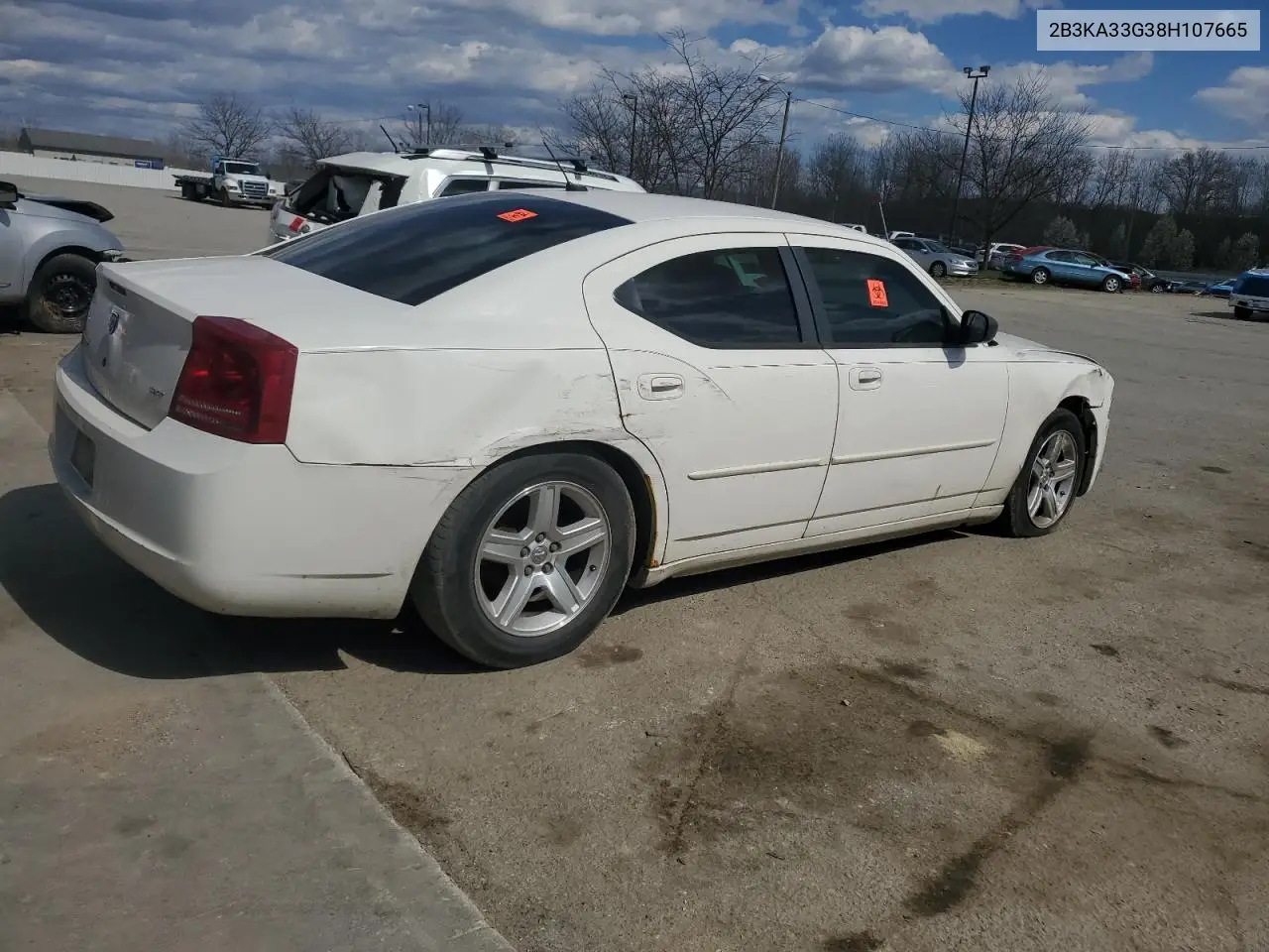 2008 Dodge Charger Sxt VIN: 2B3KA33G38H107665 Lot: 50767135