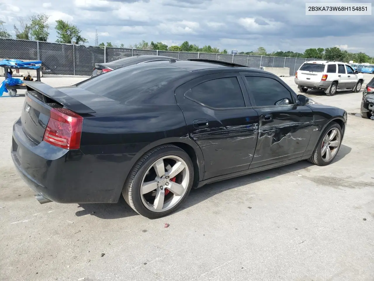 2008 Dodge Charger Srt-8 VIN: 2B3KA73W68H154851 Lot: 52675385