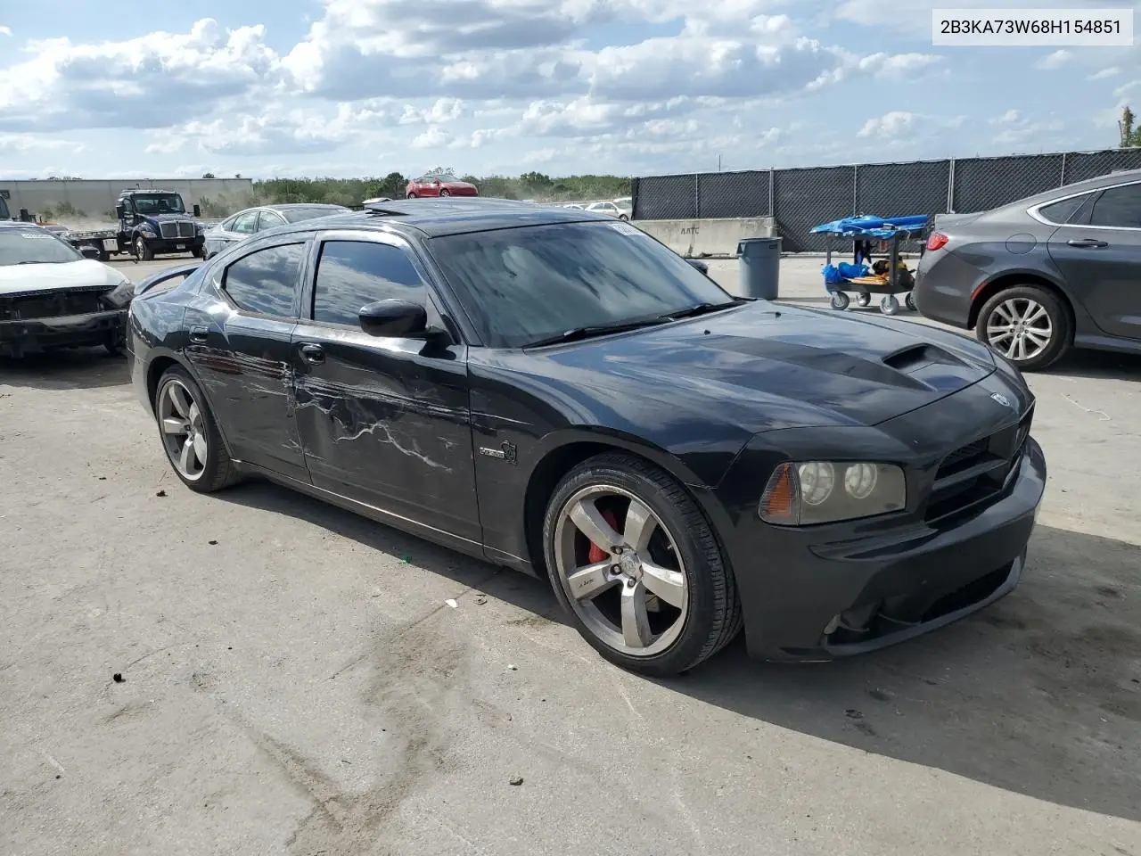 2008 Dodge Charger Srt-8 VIN: 2B3KA73W68H154851 Lot: 52675385