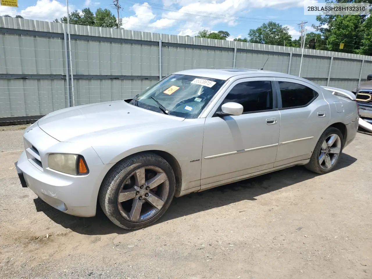 2008 Dodge Charger R/T VIN: 2B3LA53H28H132310 Lot: 55328615