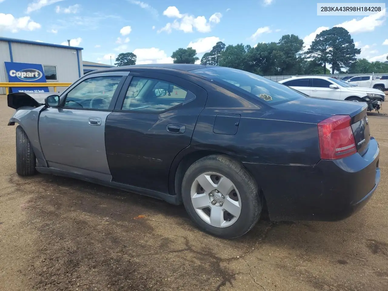 2008 Dodge Charger VIN: 2B3KA43R98H184208 Lot: 56168005