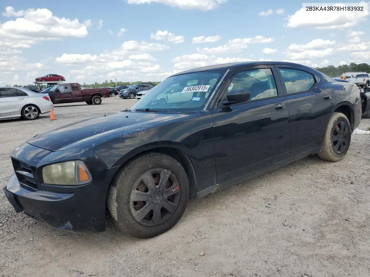 2008 Dodge Charger VIN: 2B3KA43R78H183932 Lot: 56302915