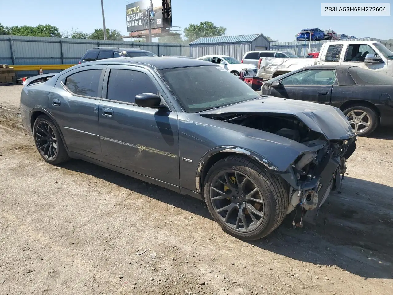 2008 Dodge Charger R/T VIN: 2B3LA53H68H272604 Lot: 56590295