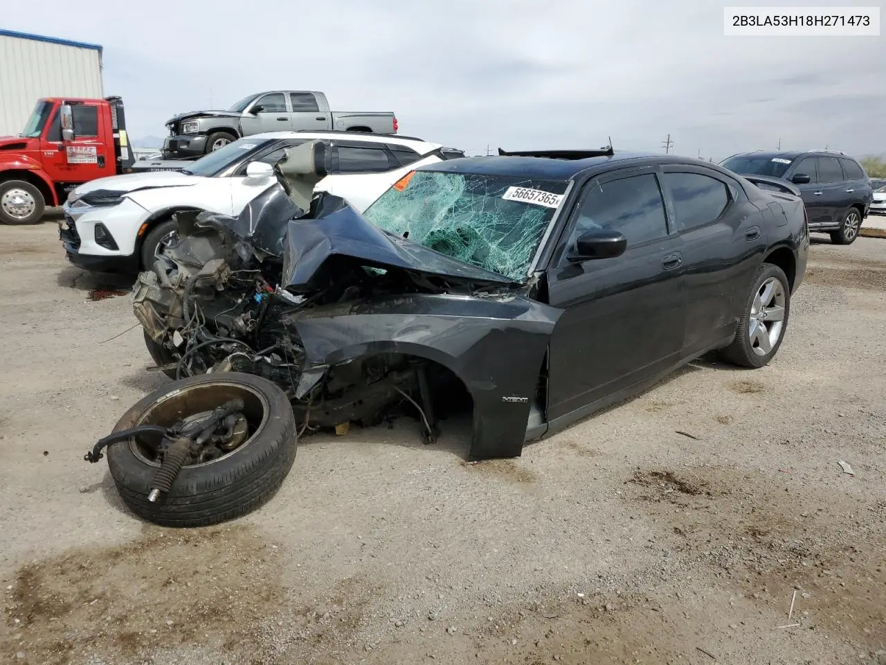 2008 Dodge Charger R/T VIN: 2B3LA53H18H271473 Lot: 56657365