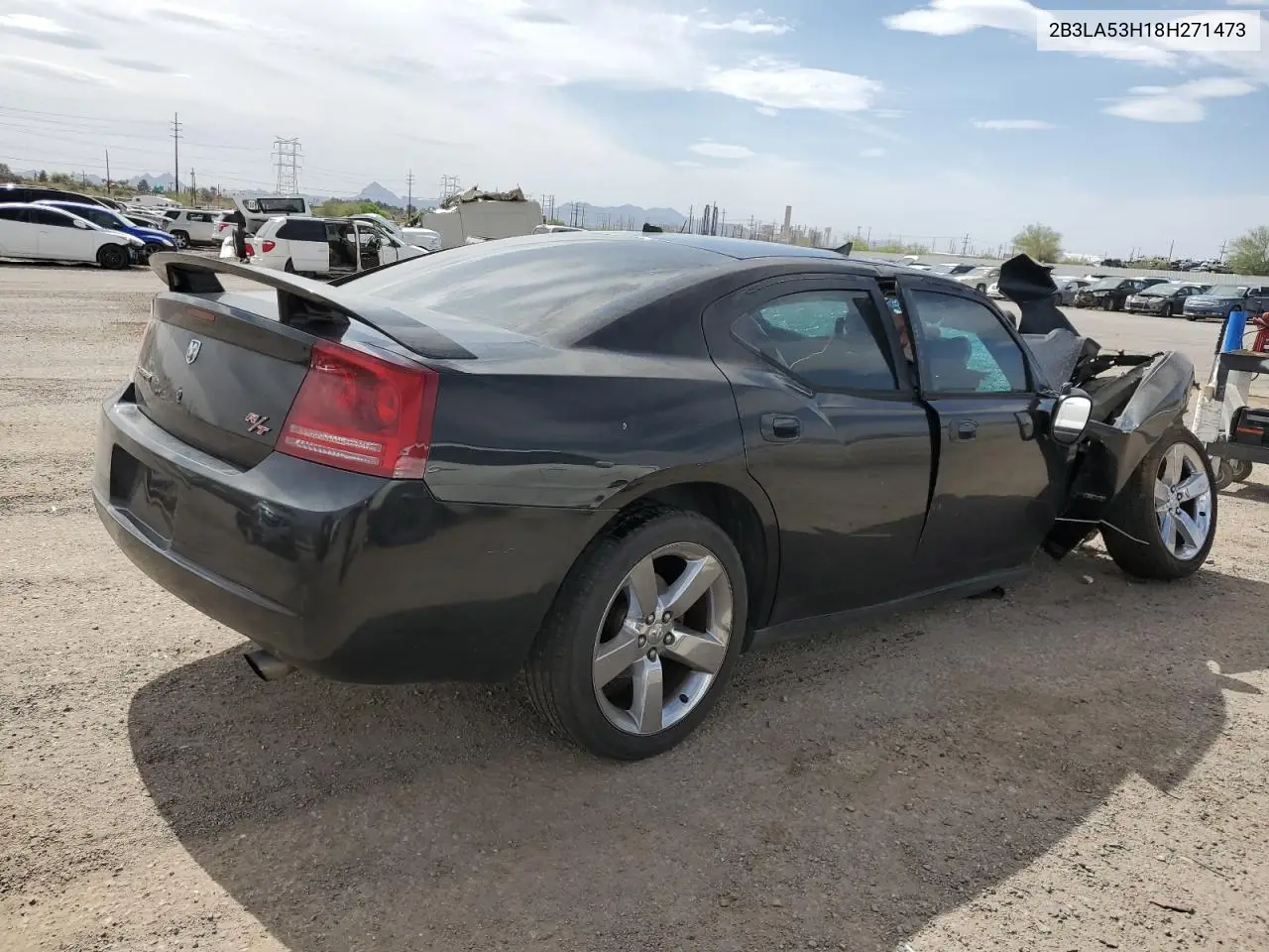 2008 Dodge Charger R/T VIN: 2B3LA53H18H271473 Lot: 56657365