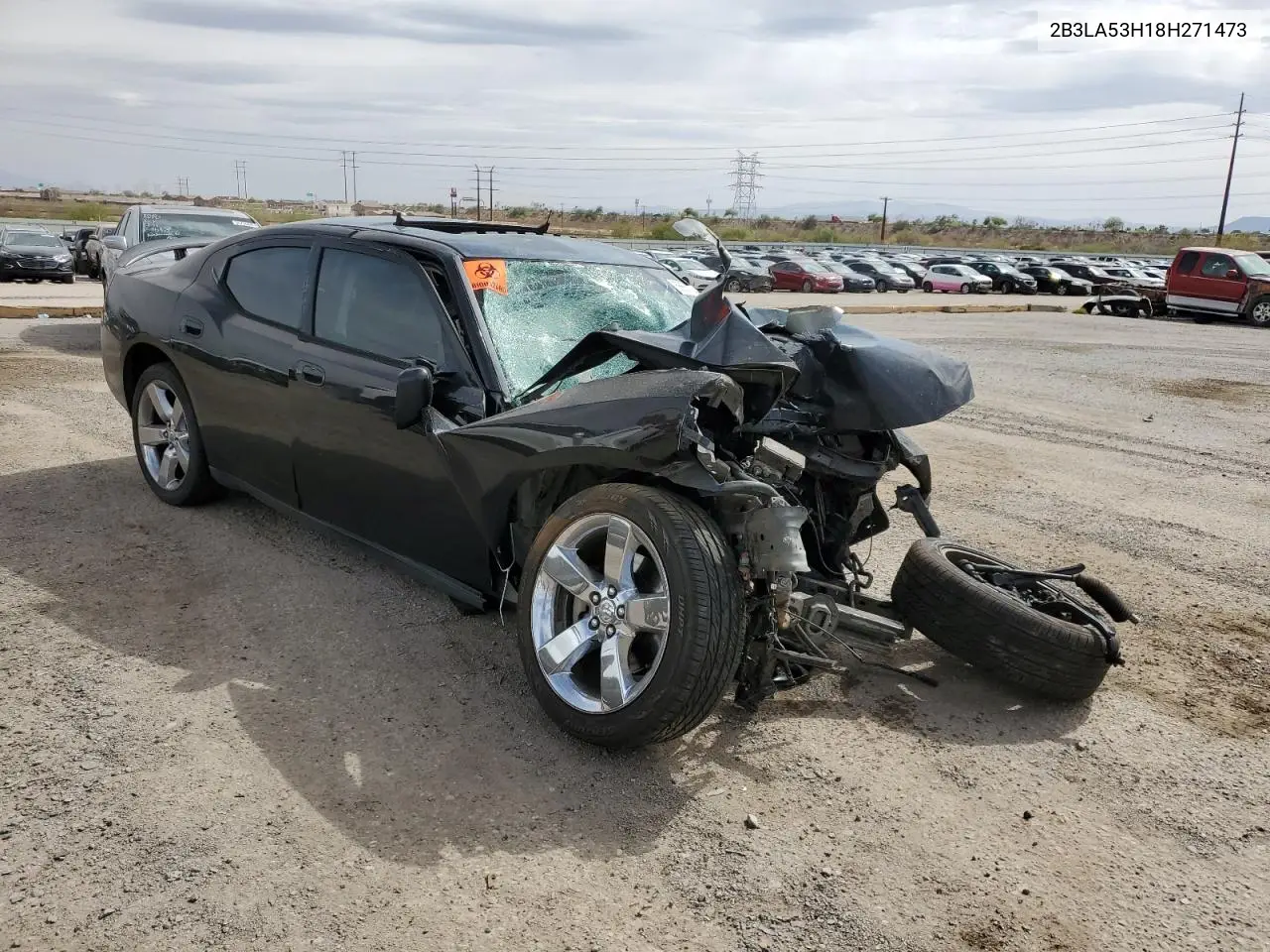 2008 Dodge Charger R/T VIN: 2B3LA53H18H271473 Lot: 56657365