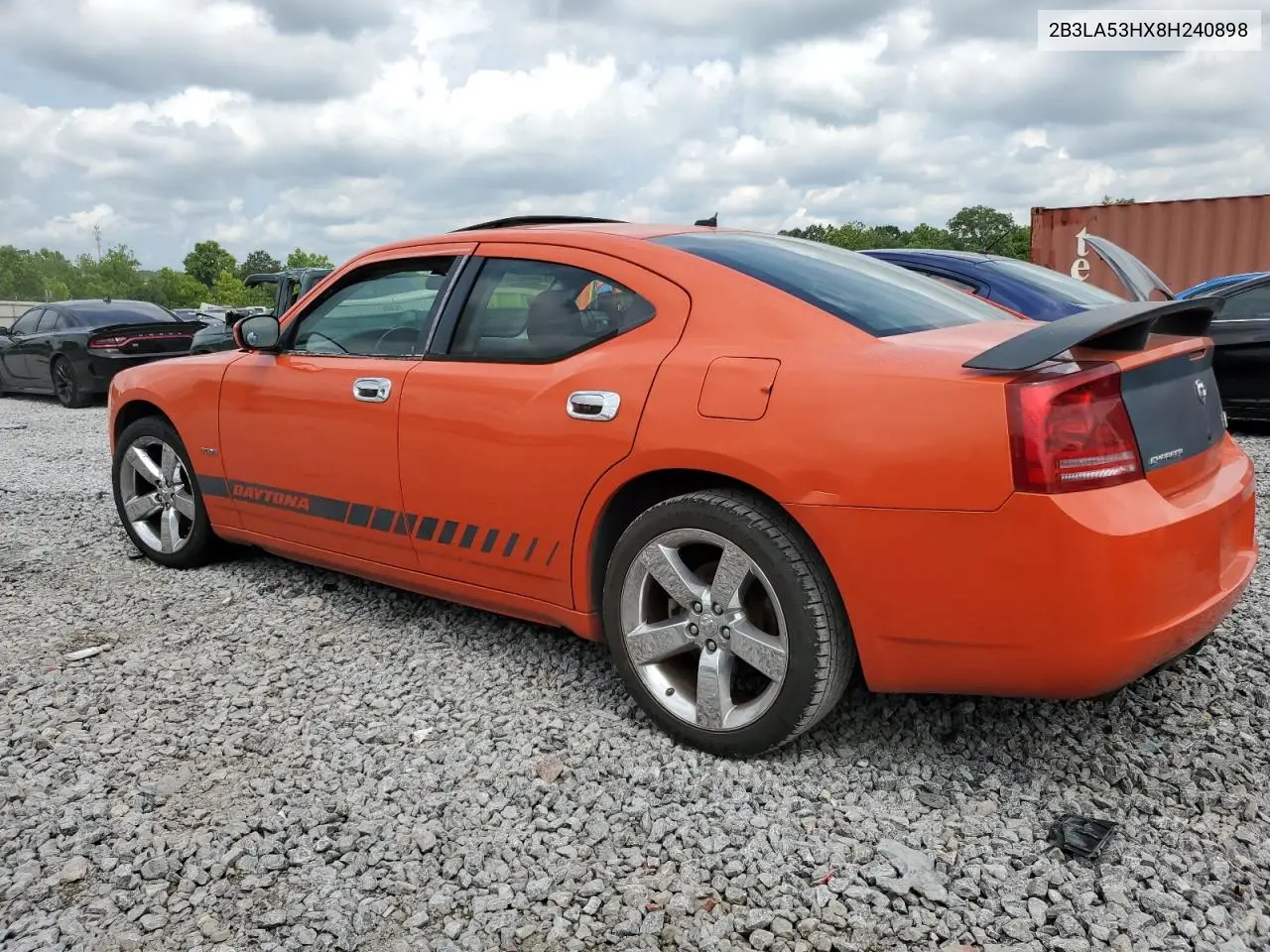2008 Dodge Charger R/T VIN: 2B3LA53HX8H240898 Lot: 60642355