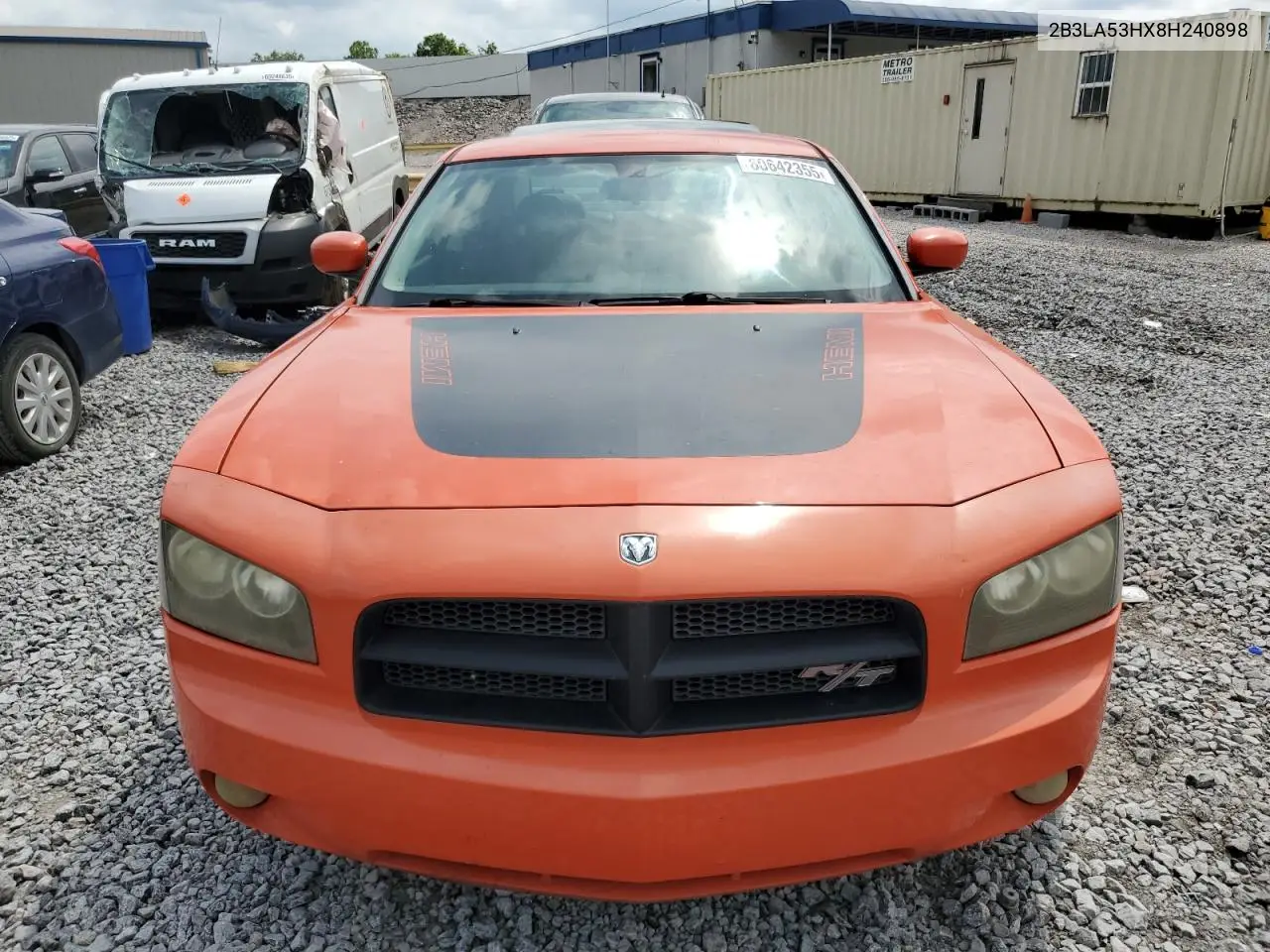 2008 Dodge Charger R/T VIN: 2B3LA53HX8H240898 Lot: 60642355