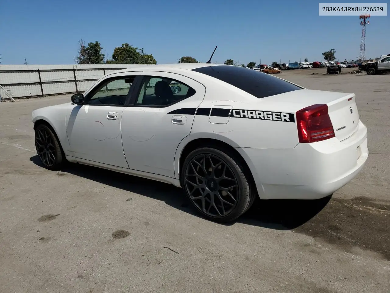 2008 Dodge Charger VIN: 2B3KA43RX8H276539 Lot: 61269925