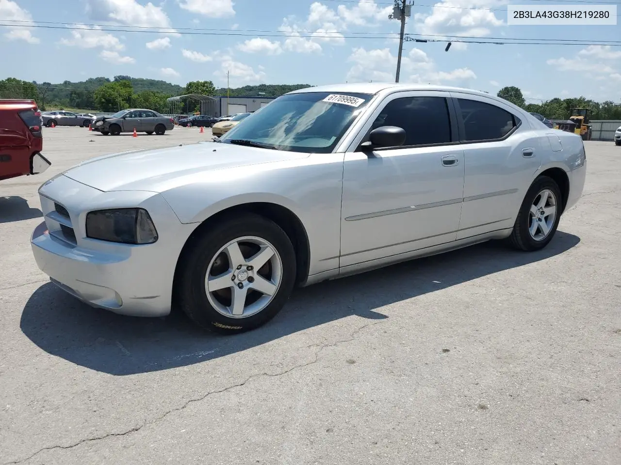 2008 Dodge Charger VIN: 2B3LA43G38H219280 Lot: 61709995