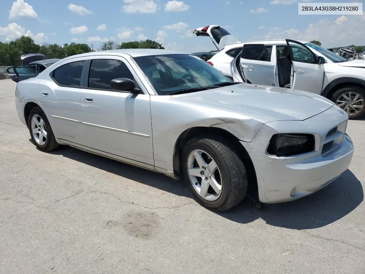 2008 Dodge Charger VIN: 2B3LA43G38H219280 Lot: 61709995