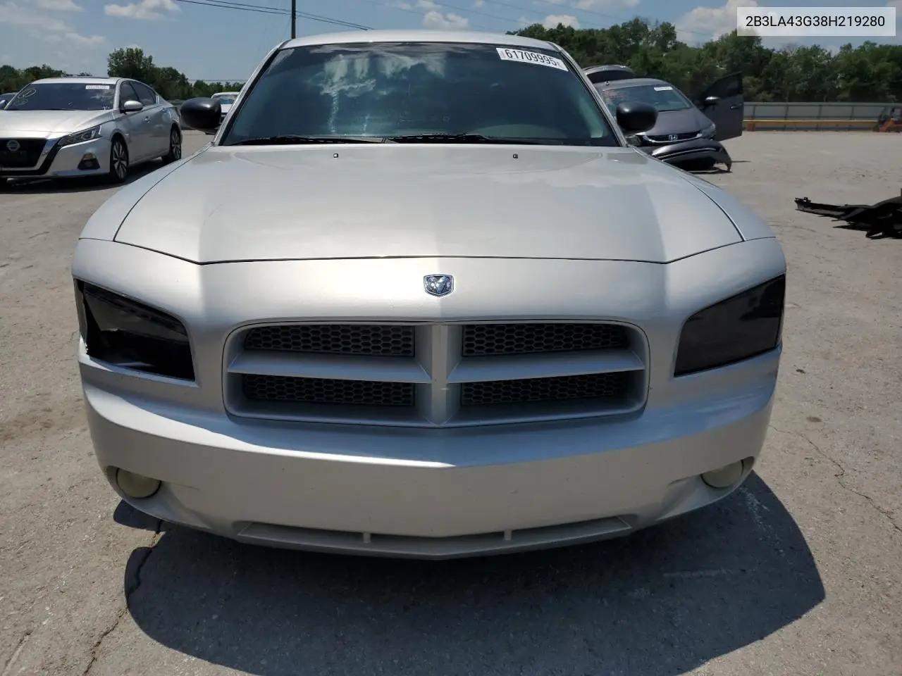 2008 Dodge Charger VIN: 2B3LA43G38H219280 Lot: 61709995