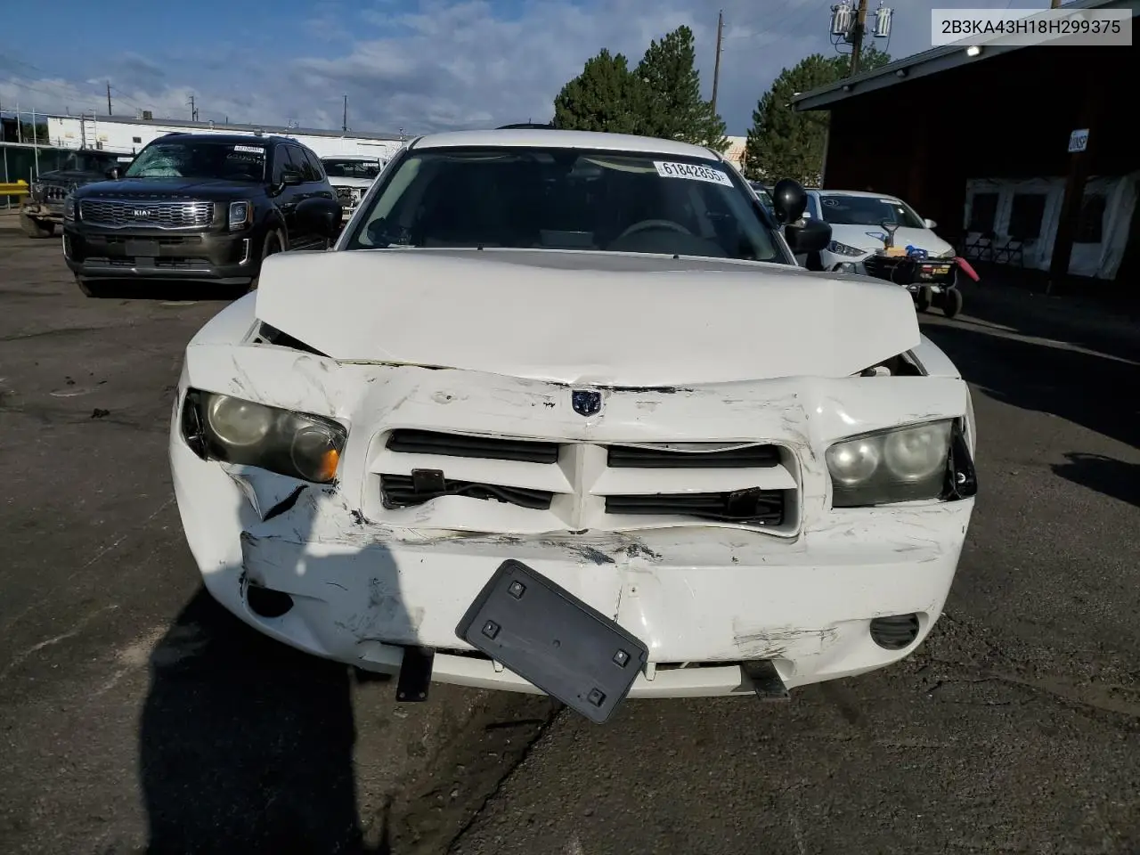 2008 Dodge Charger VIN: 2B3KA43H18H299375 Lot: 61842855