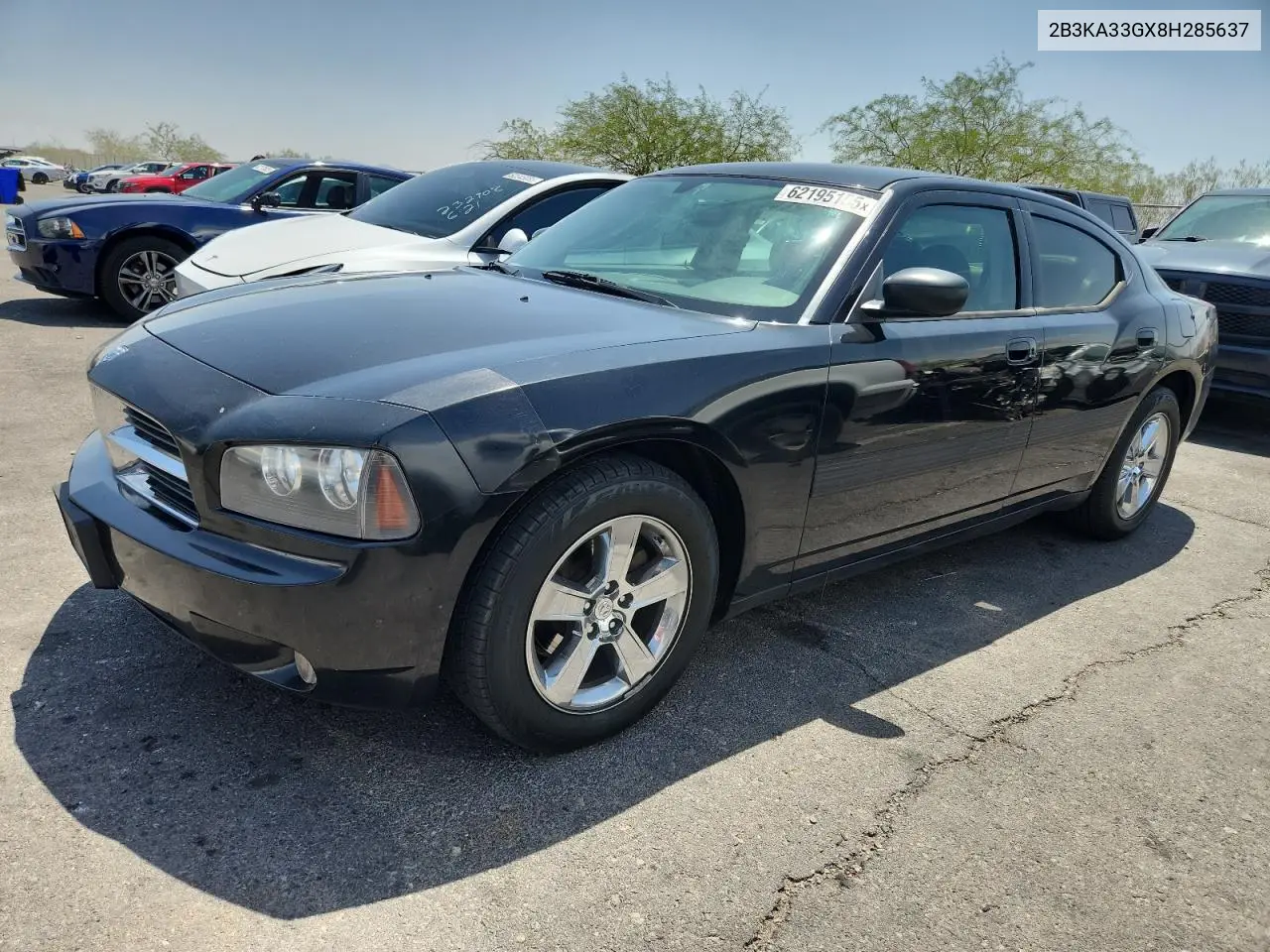 2008 Dodge Charger Sxt VIN: 2B3KA33GX8H285637 Lot: 62195155