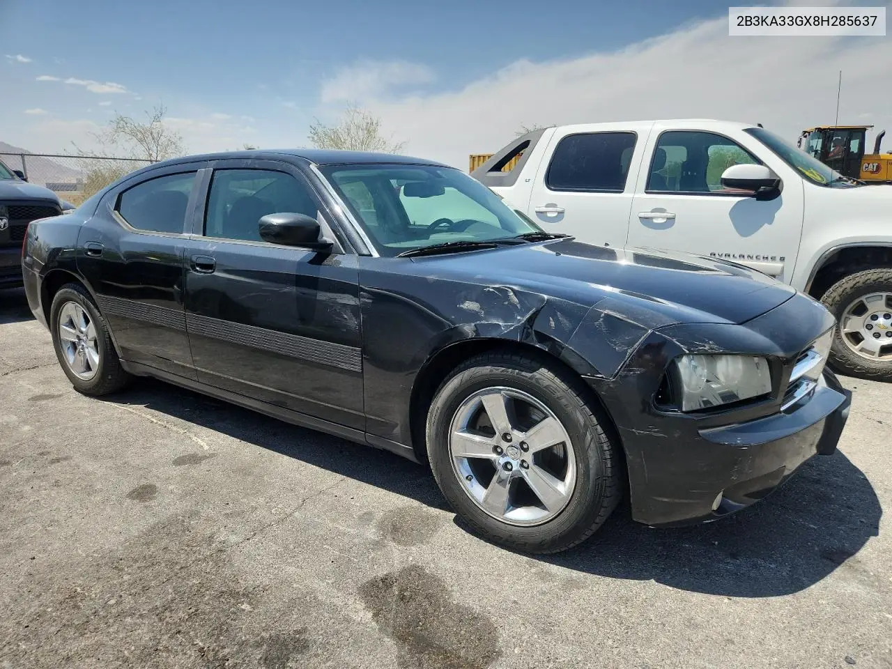 2008 Dodge Charger Sxt VIN: 2B3KA33GX8H285637 Lot: 62195155