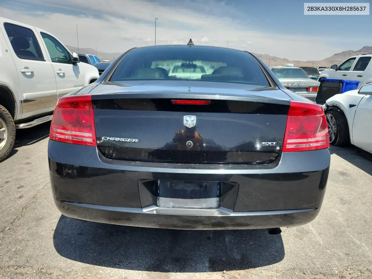 2008 Dodge Charger Sxt VIN: 2B3KA33GX8H285637 Lot: 62195155